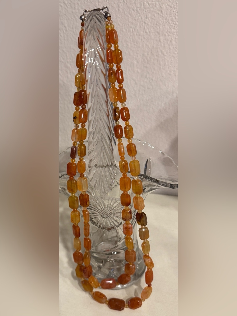 Handcrafted Carnelian Bead Necklace